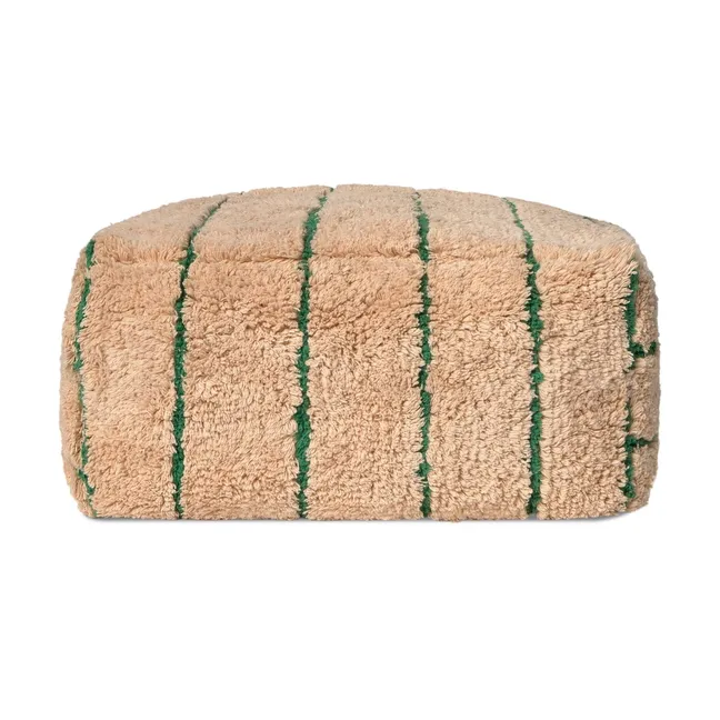 Pouf Lines | Rose pêche