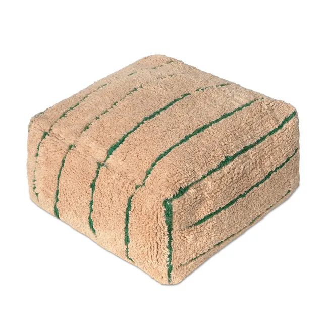 Pouf Lines | Rose pêche
