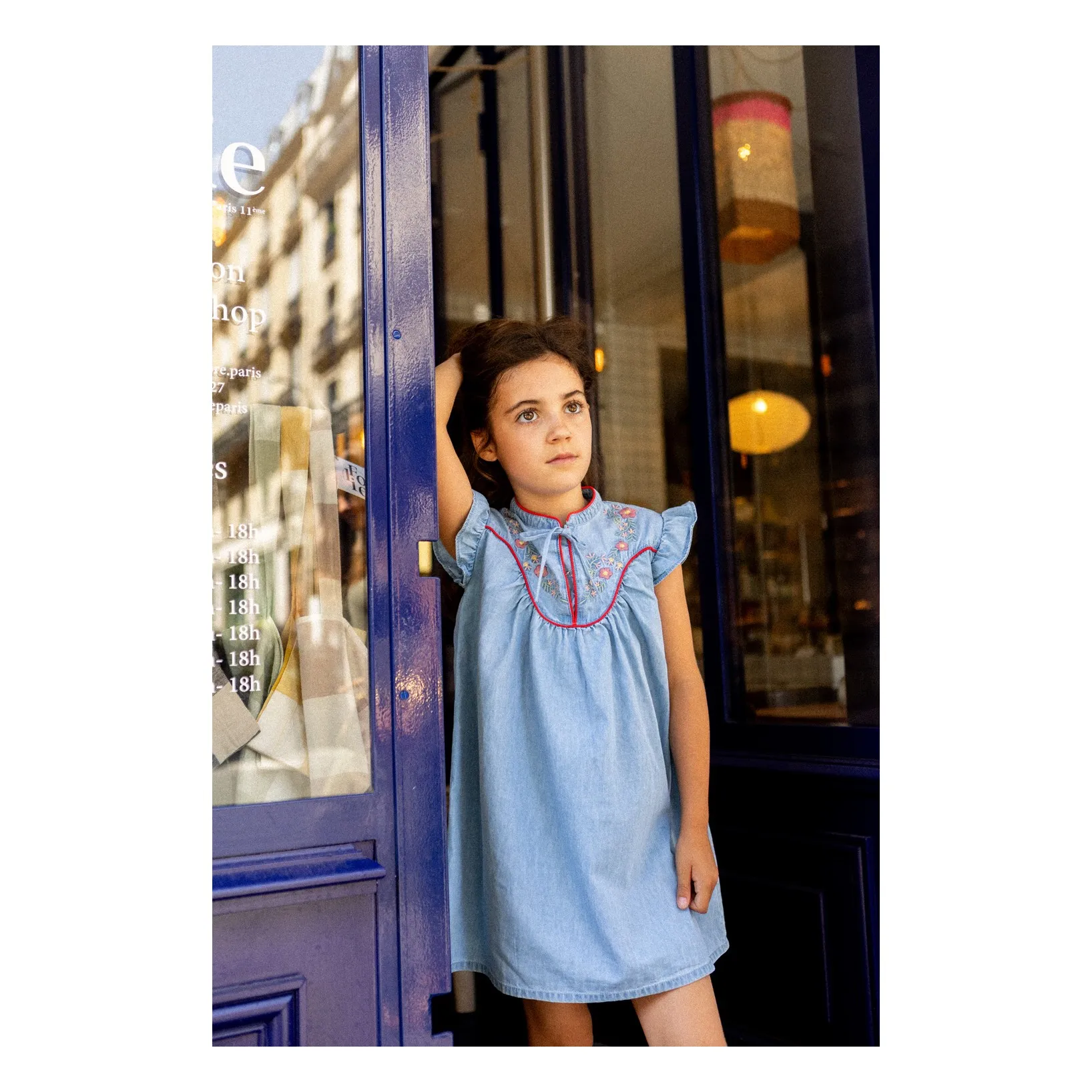 Robe Calamity Denim | Bleu Clair- Image produit n°2