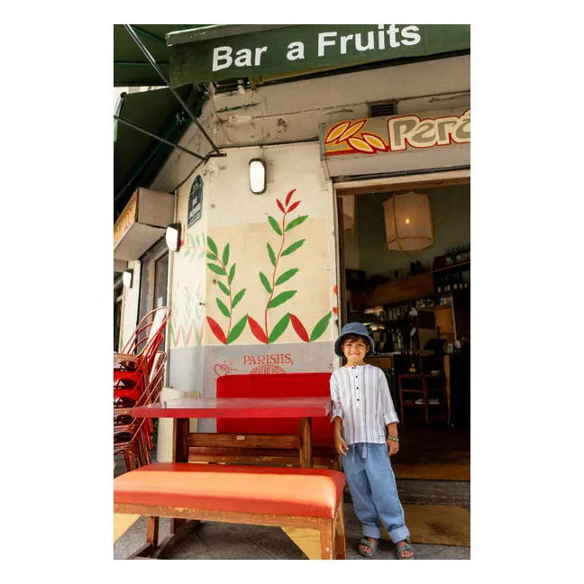 Uncle Carreaux's Kurta | Blue