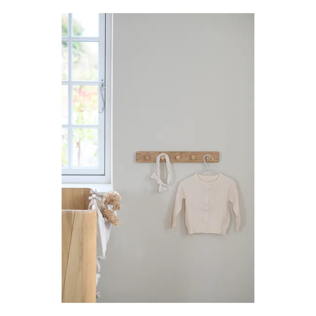 Oak coat rack