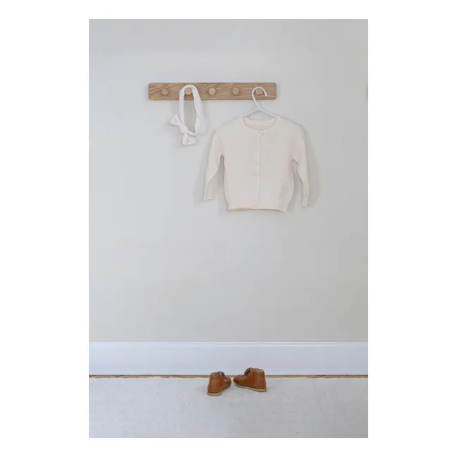 Oak coat rack