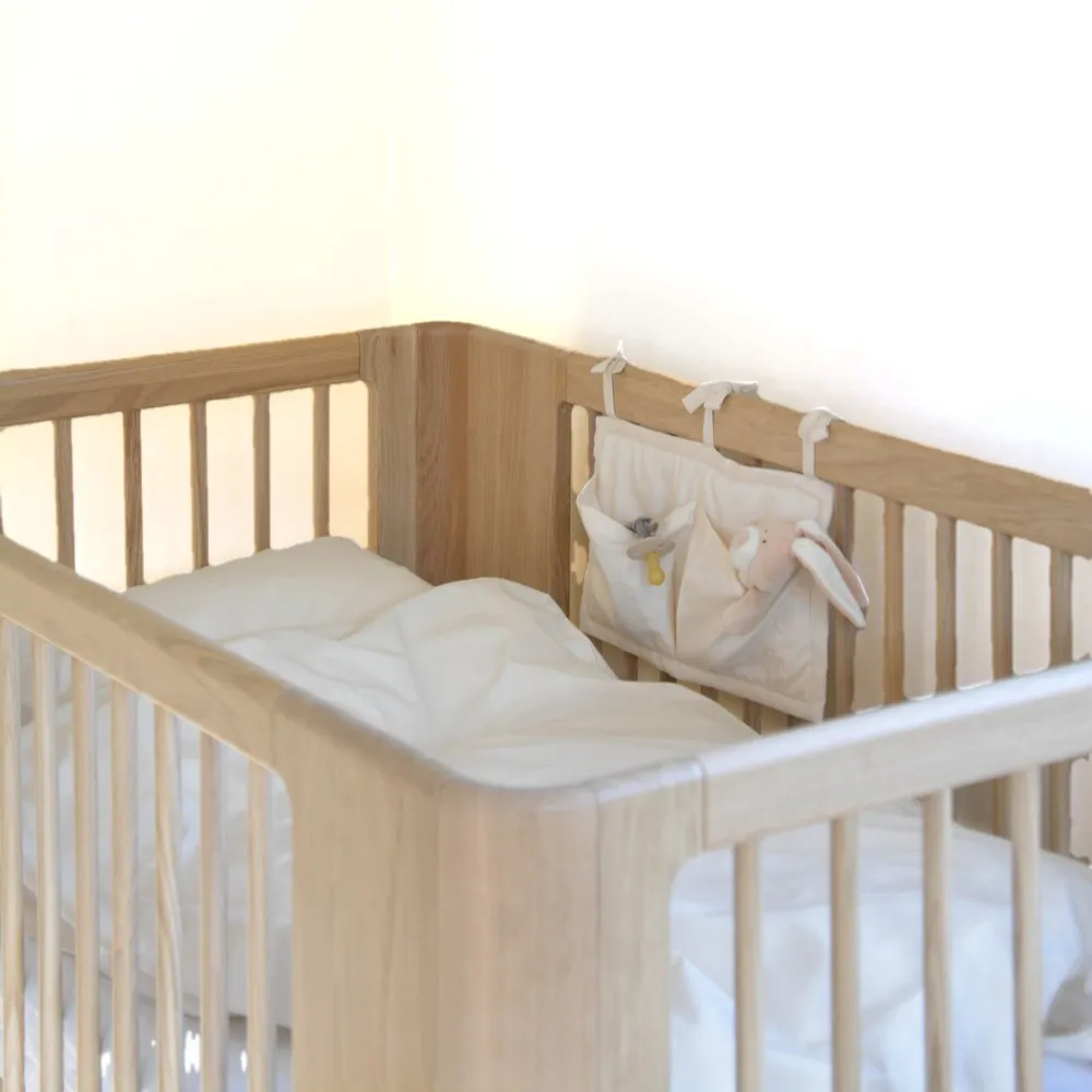 Pochette pour lit bébé en coton bio | Sand- Image produit n°3