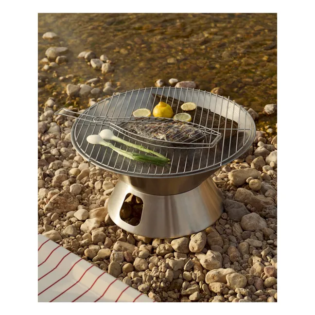 Outdoor Market Steel Fire Pit, Jasper Morrison | Silver