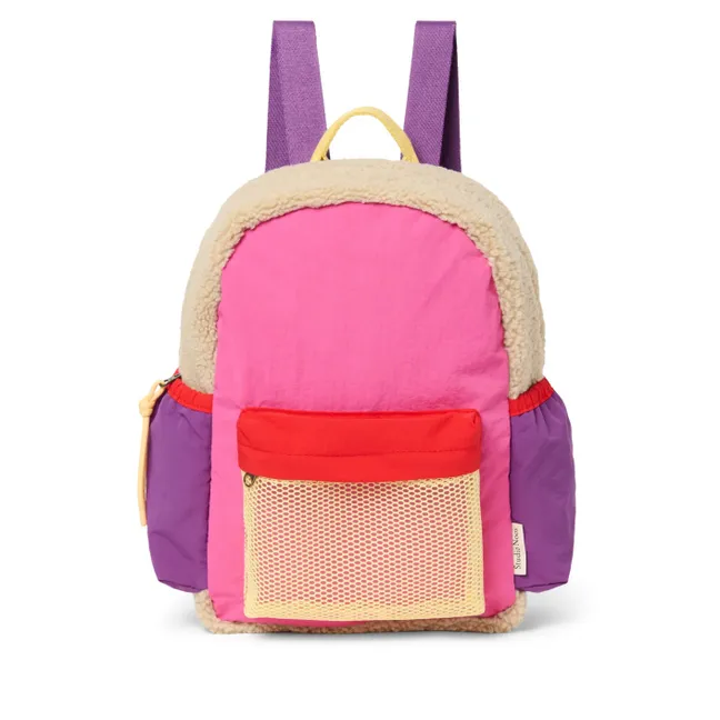 Sac à dos patchwork | Rose bonbon