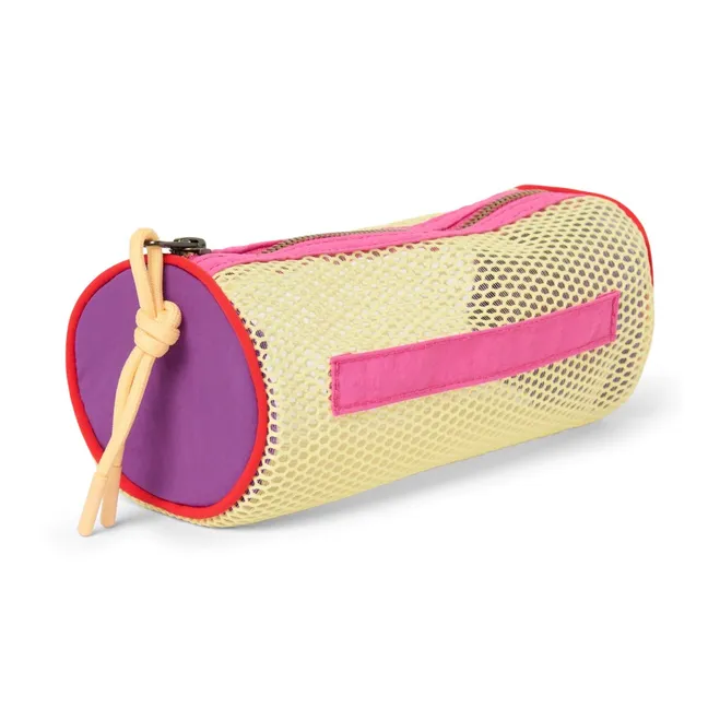 Trousse patchwork | Jaune pâle