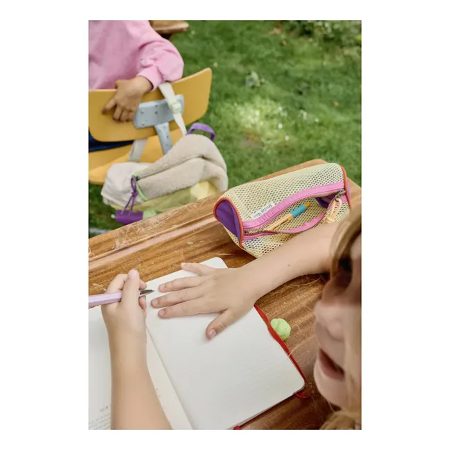Trousse patchwork | Jaune pâle