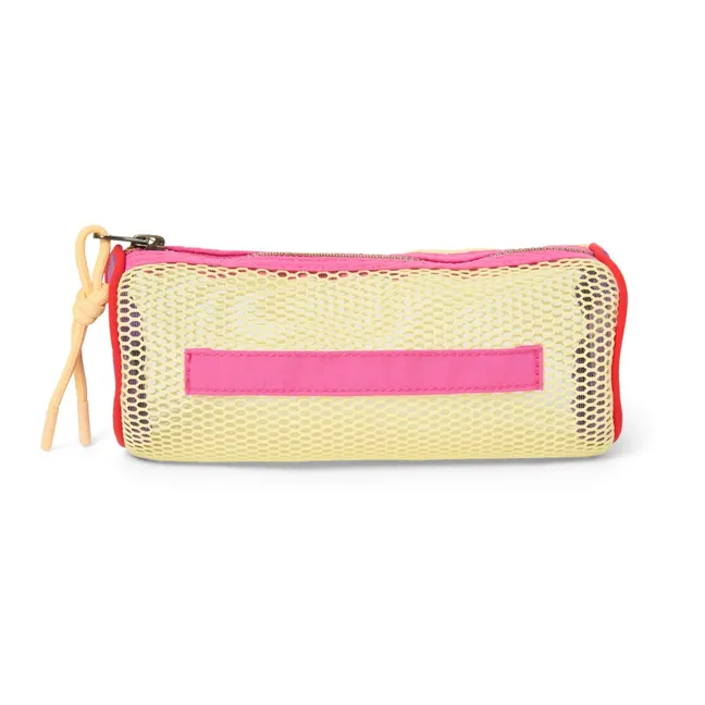 Trousse patchwork | Jaune pâle