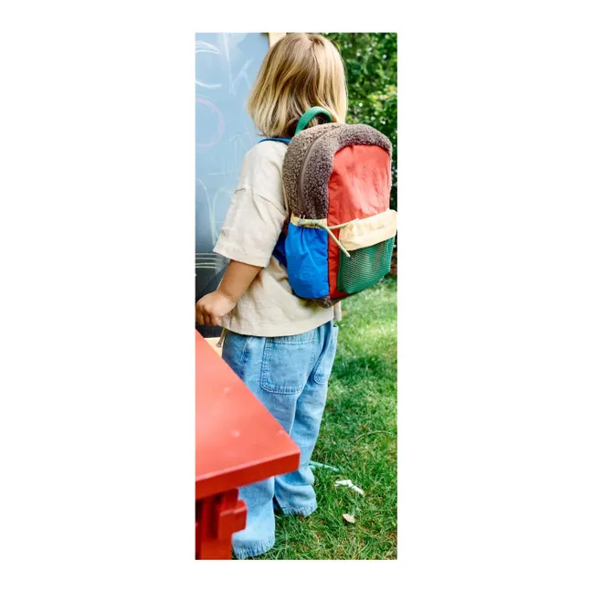 Patchwork backpack | Red