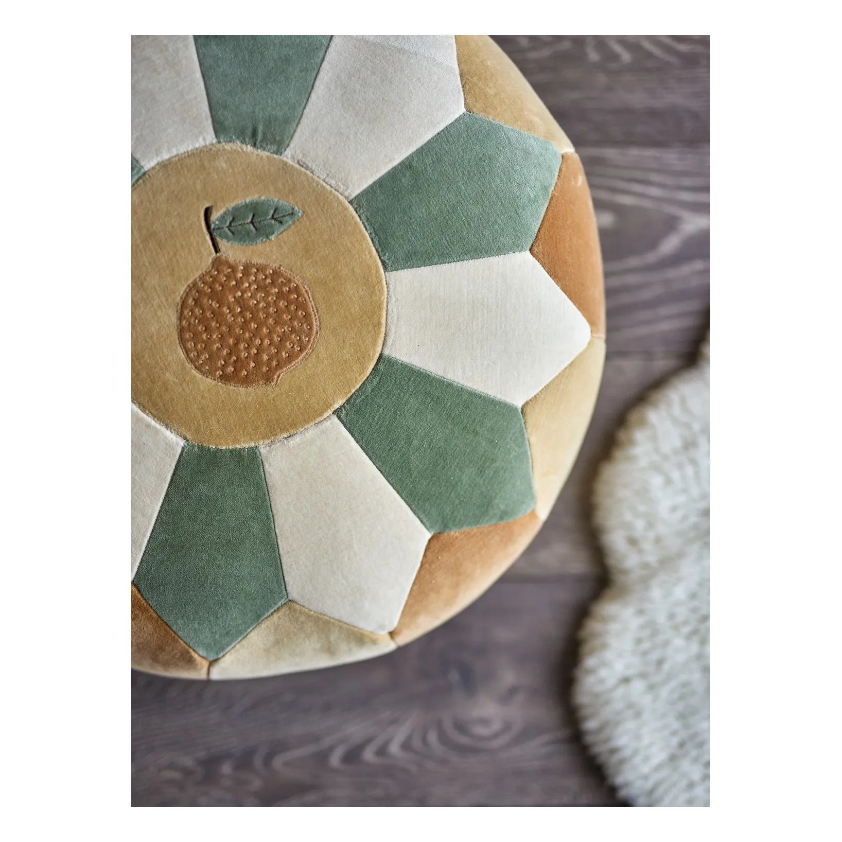 Pouf Agnes | Orange- Image produit n°2