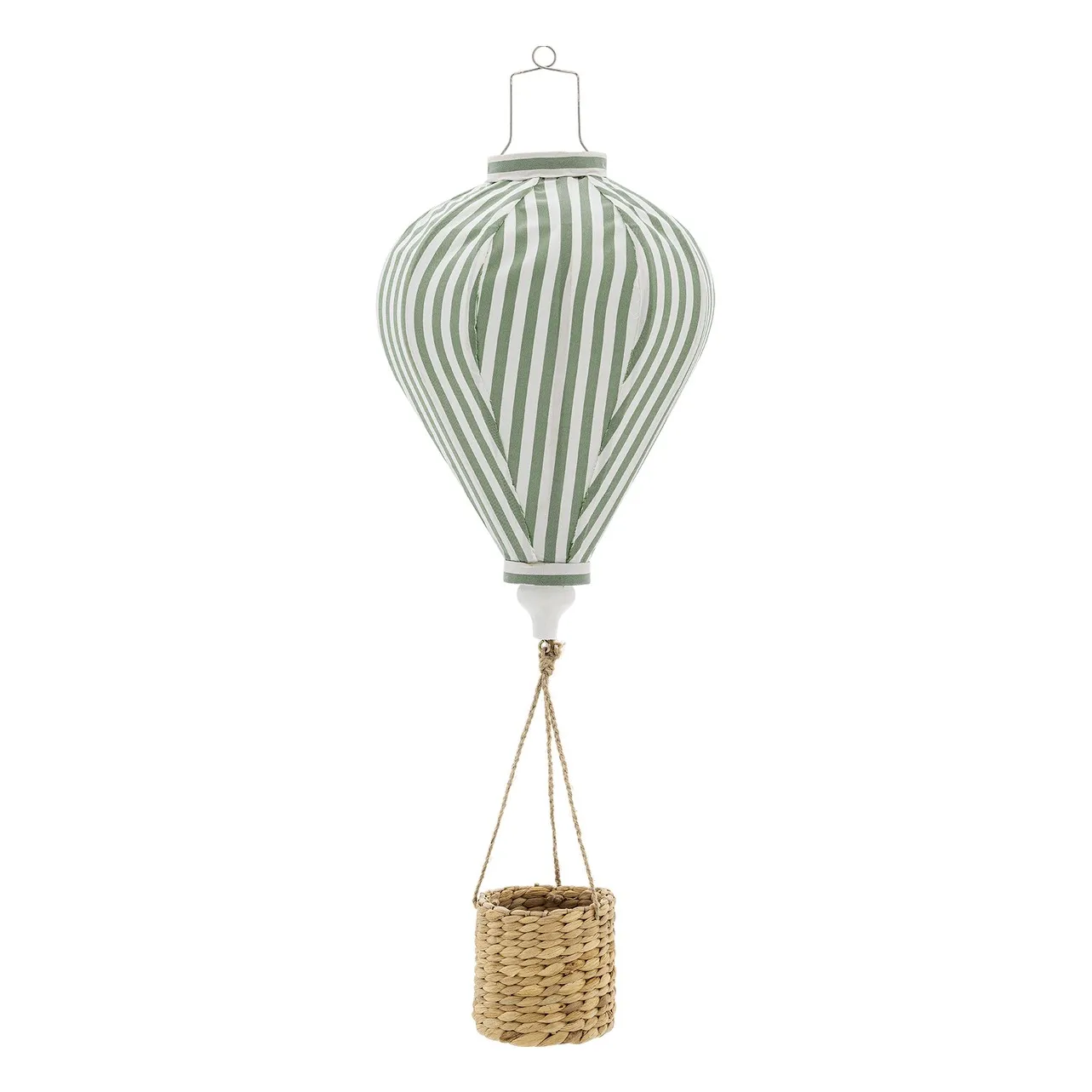 Mobile Montgolfière Rayée Pomp | Vert- Image produit n°0