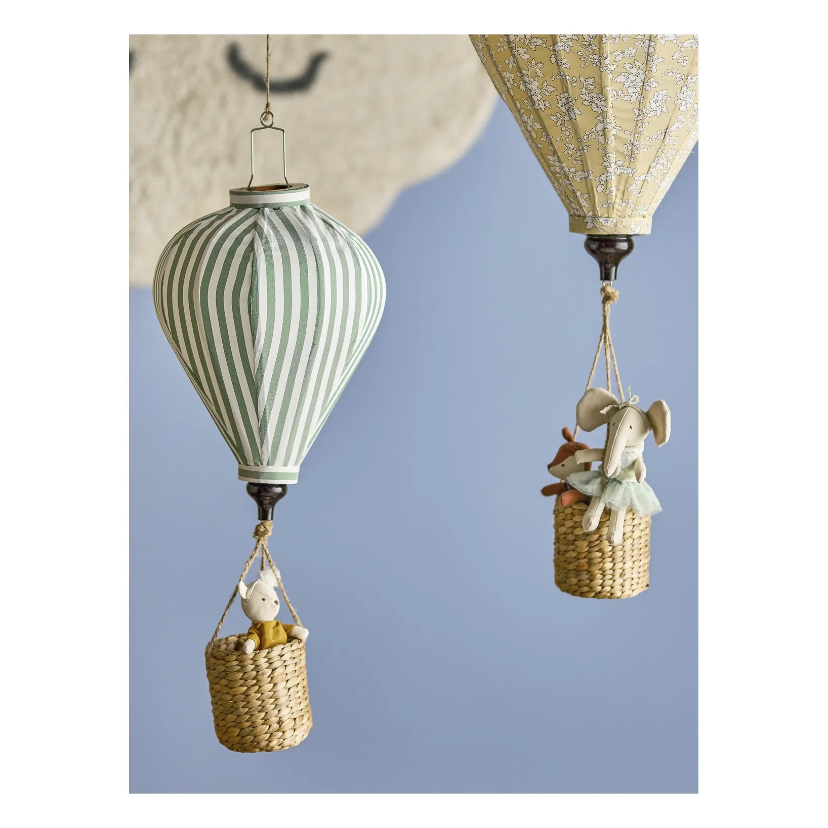 Mobile Montgolfière Rayée Pomp | Vert- Image produit n°3