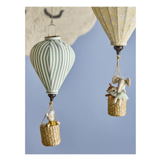 Mobile Montgolfière Rayée Pomp | Vert