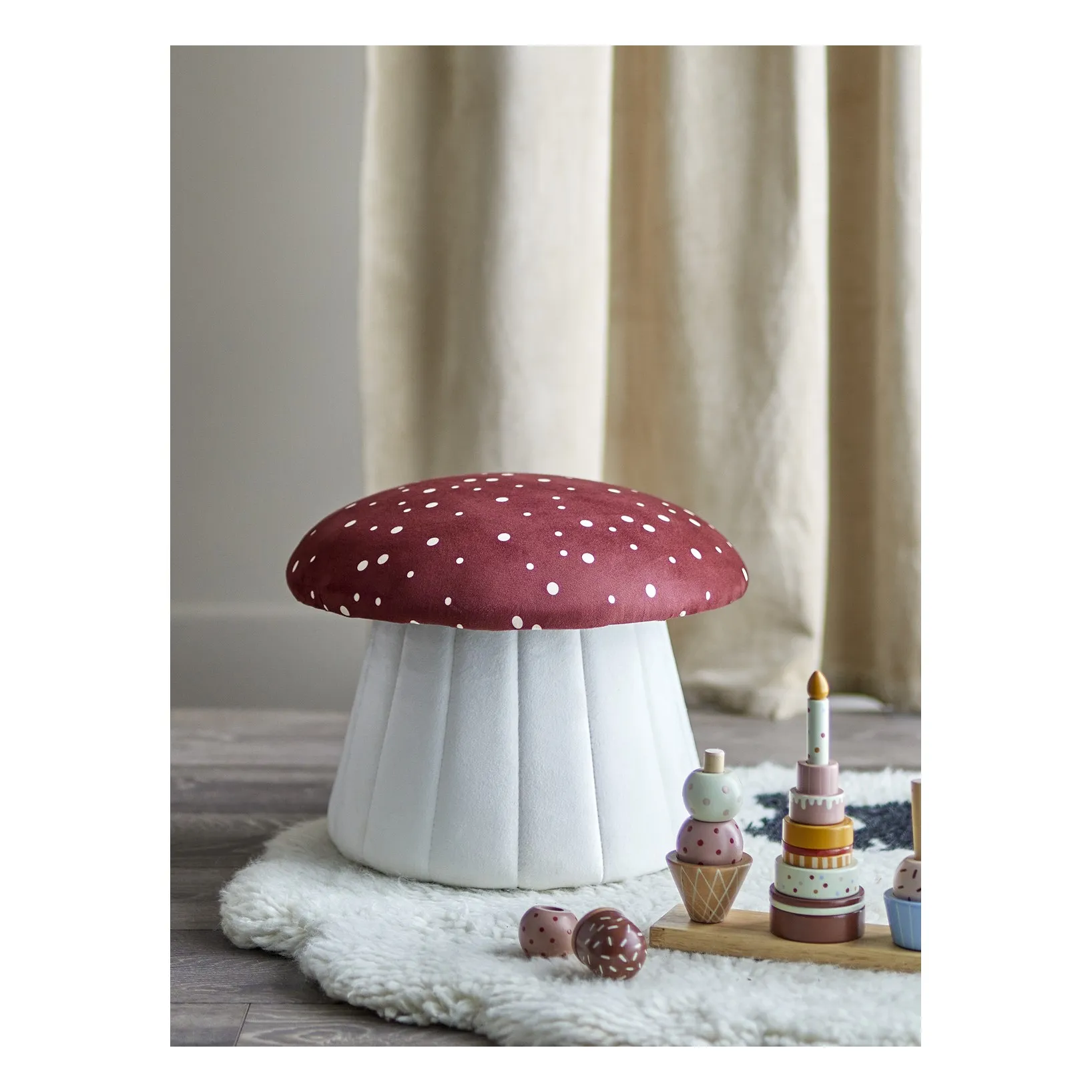 Bloomingville Mini - Pouf Champignon Lue (Bloomingville Mini) - Image 1