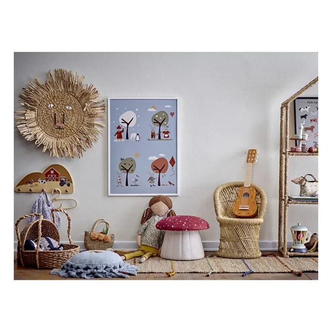 Pouf Champignon Lue | Rouge