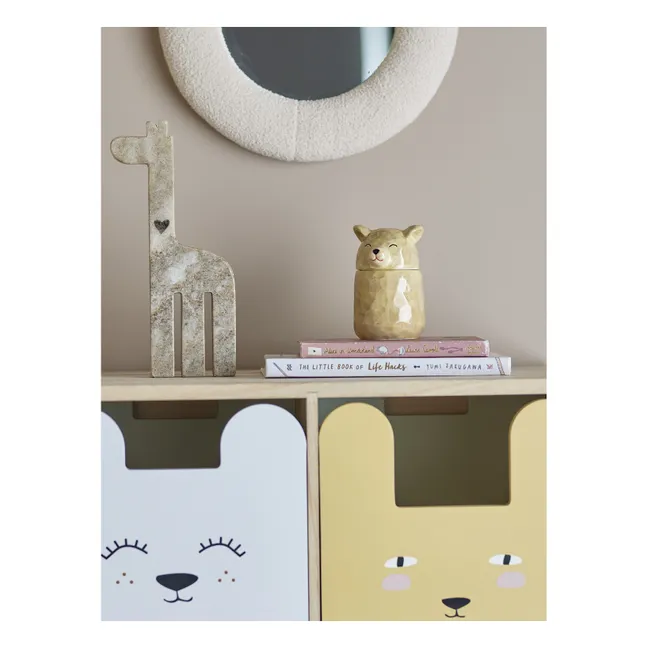 Puk Stoneware Storage Box | Beige