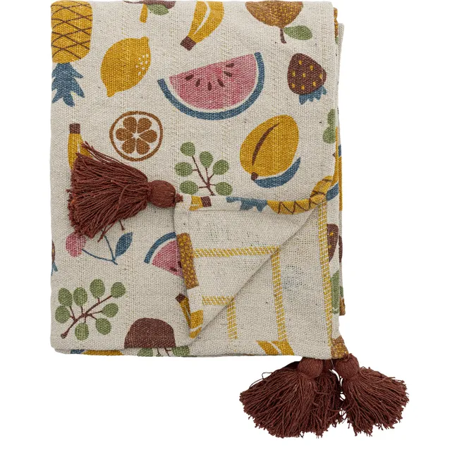 Plaid en Coton Recyclé Fruitta