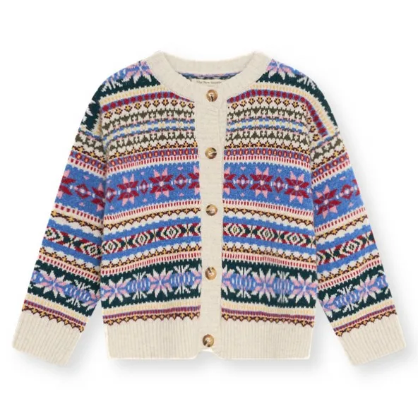 Gilet Caia Jacquard Fibres Recyclées | Bleu