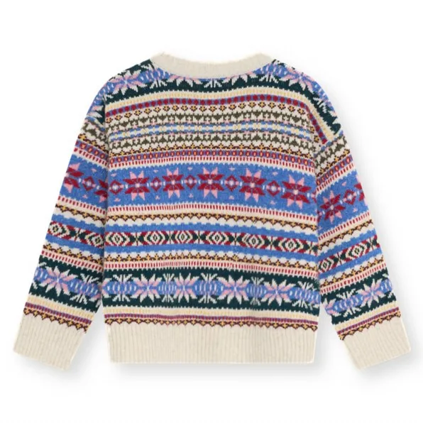 Chaleco Caia de jacquard con fibras recicladas | Azul