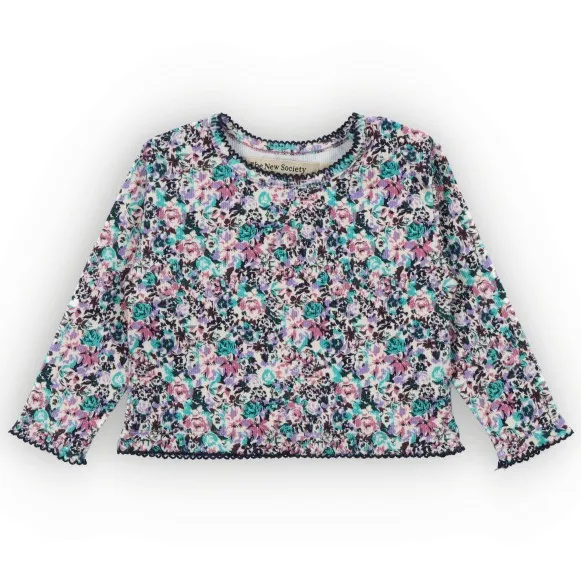 The New Society Floral Baby T-Shirt | Pink