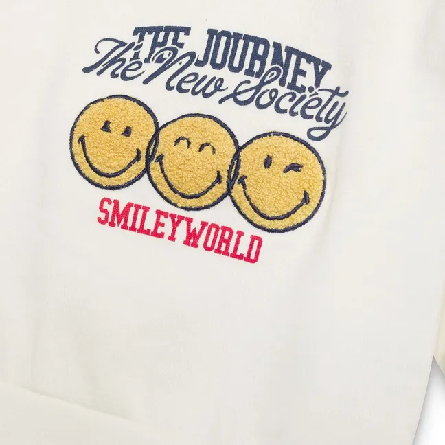 Baby Smiley Sweatshirt | White
