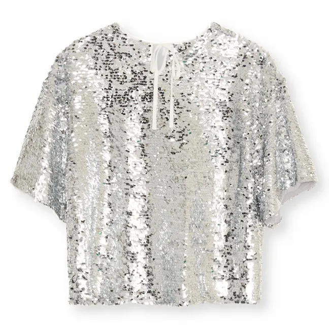 Blouse Muse Sequin | Argenté