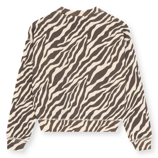 Sweat Logo Zèbre Coton | Noir
