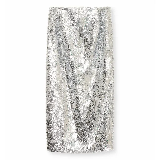Jupe Muse Sequin | Argenté