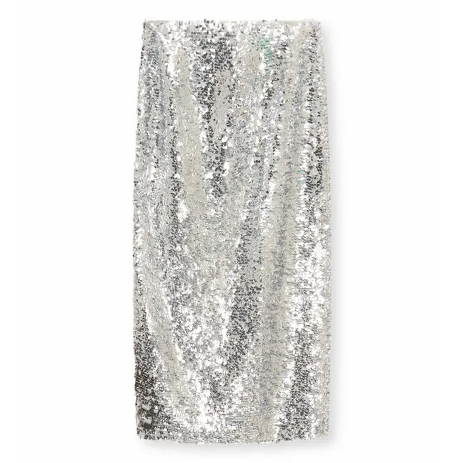 Jupe Muse Sequin | Argenté
