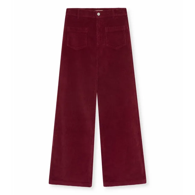 Pantalon Ines Coton | Rouge