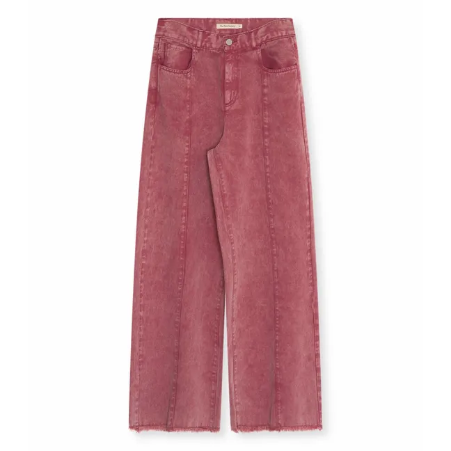 Pantalon Denim Coton | Rouge