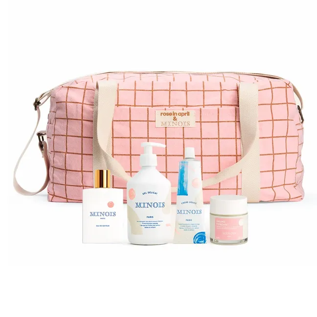 Coffret Mama Bag, Minois x Rose in April
