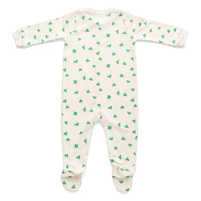 Pyjamas with Shamrock Feet Organic Cotton | Ecru
