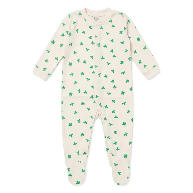 Pyjamas with Shamrock Feet Organic Cotton | Ecru