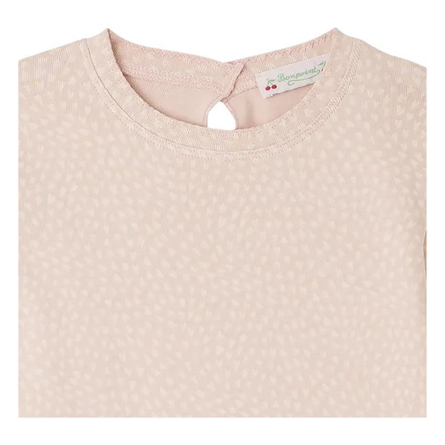 Pyjama Twinkle Herzen | Blassrosa