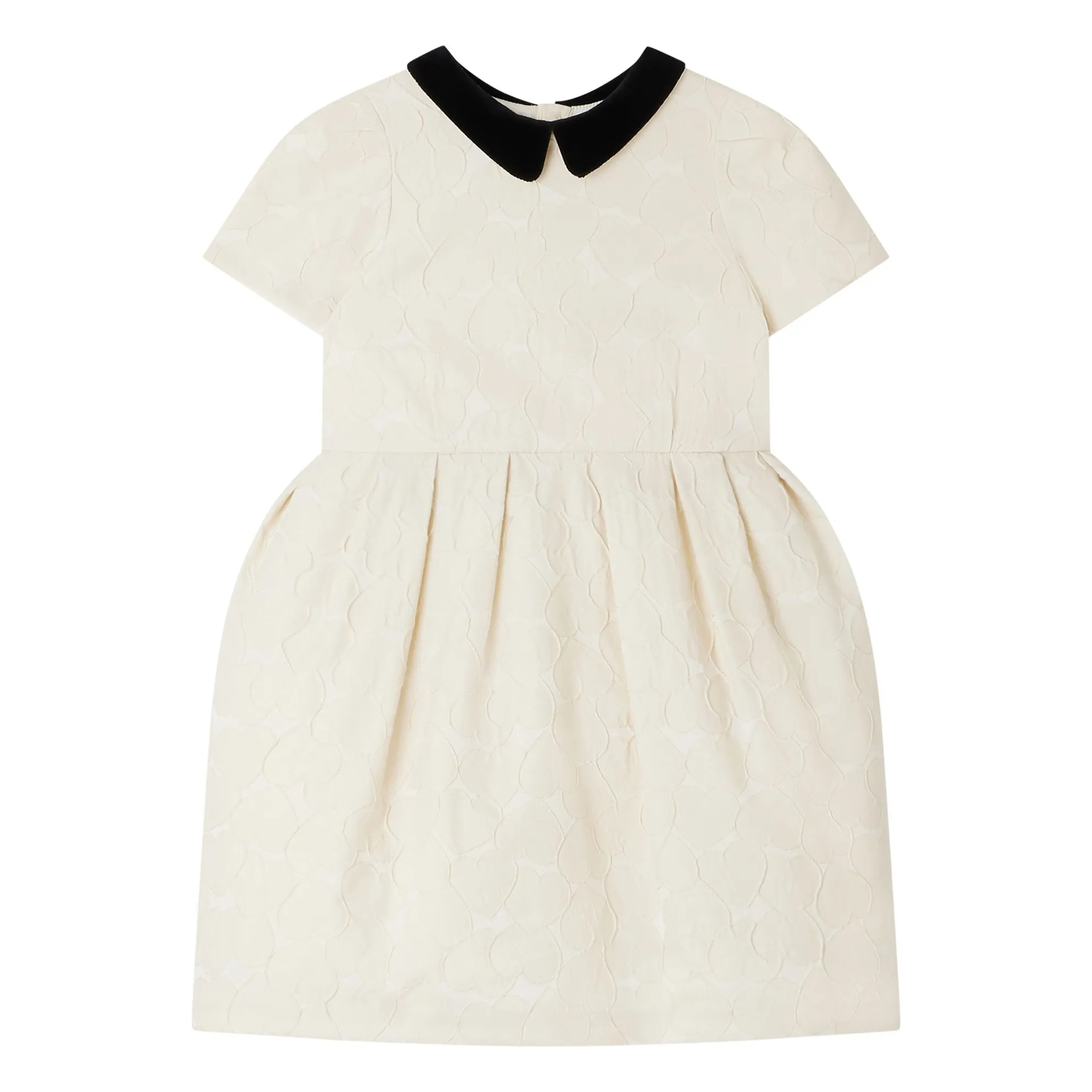 Bonpoint Girls Ecru Godiva Jacquard Dress