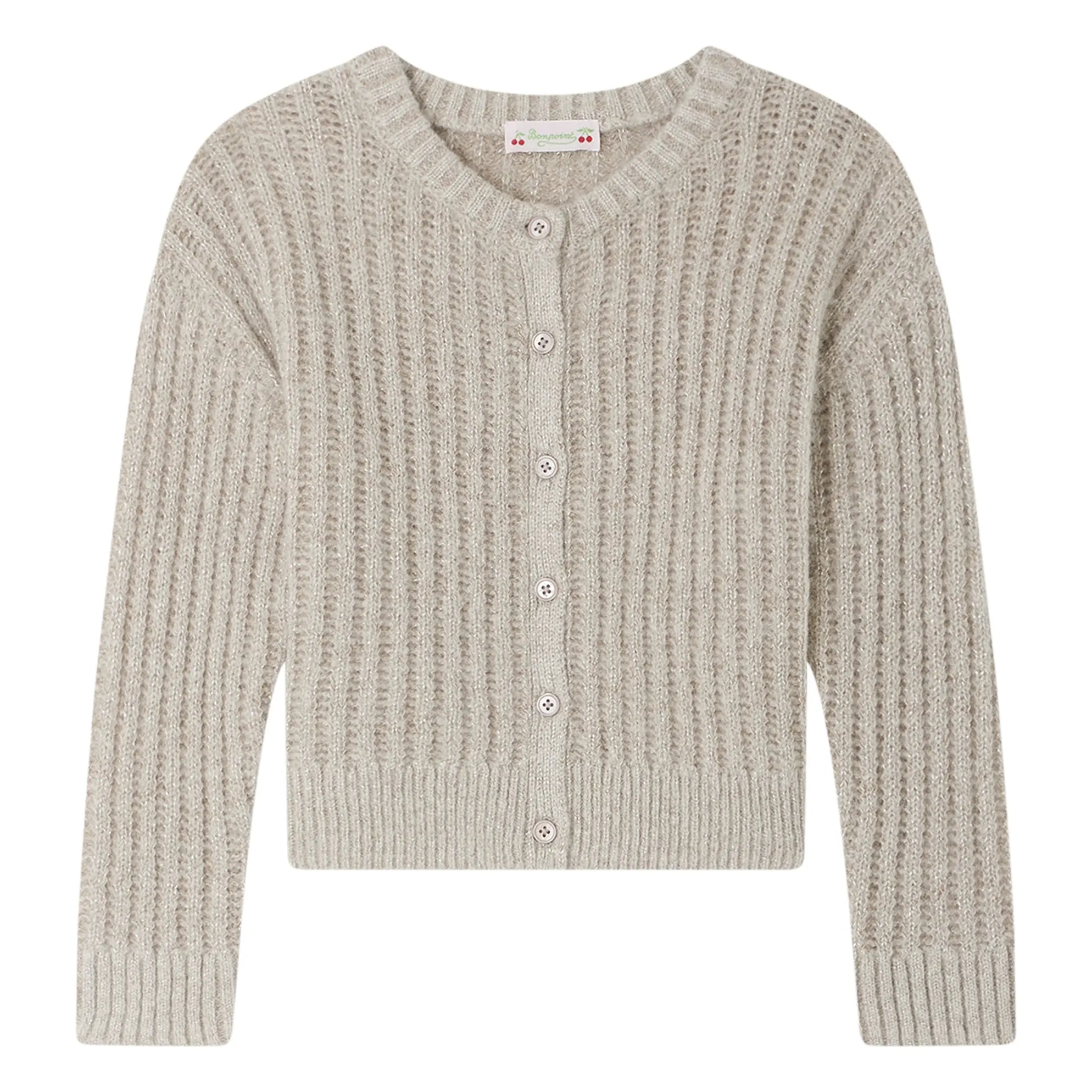 Bonpoint Girls Beige Gabriela Wool And Cashmere Cardigan