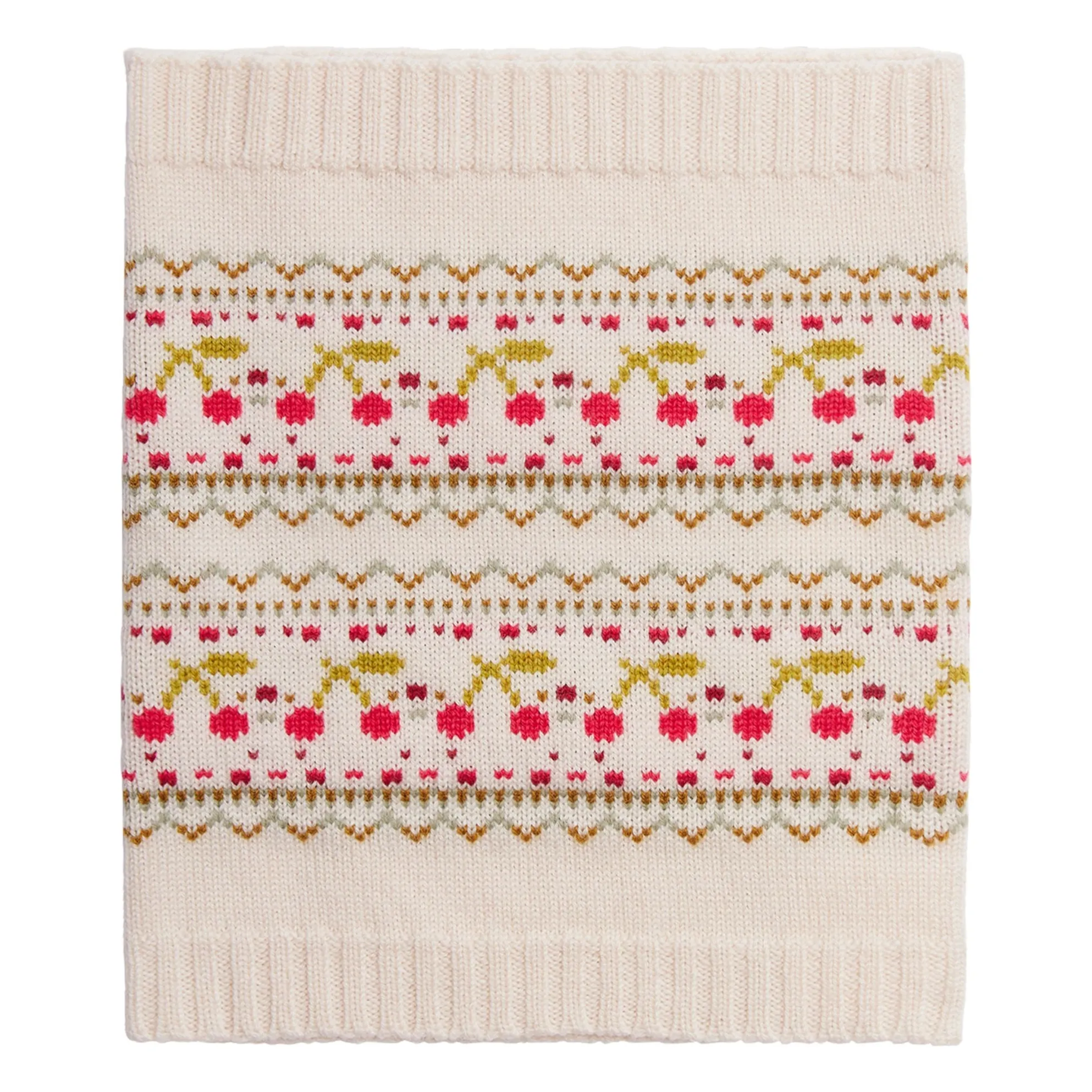 Bonpoint Girls Ecru Bothilde Wool Snood