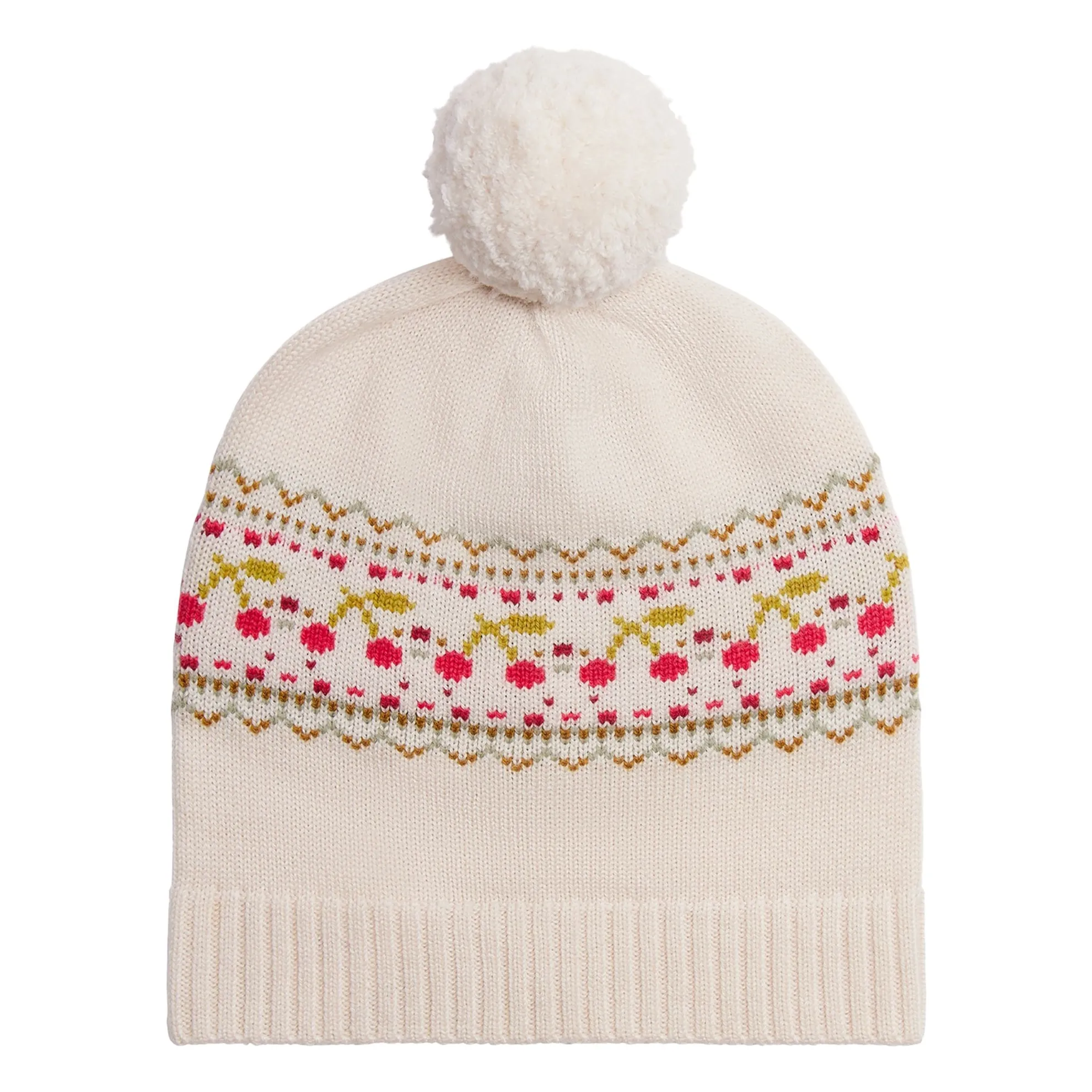 Bonpoint Girls Ecru Brigitte Wool Beanie