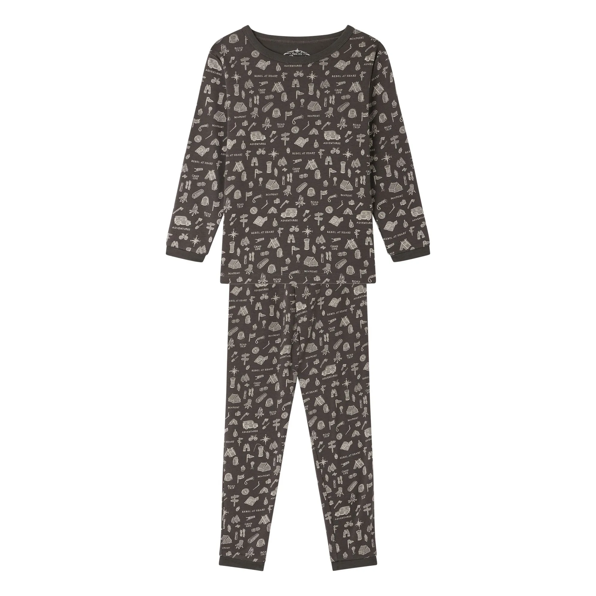 Bonpoint Boys Carbon Planet Patterned Pajamas