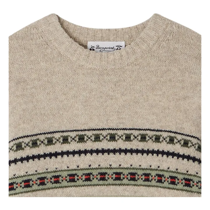 Pullover Große Wolle | Beige- Produktbild Nr. 3