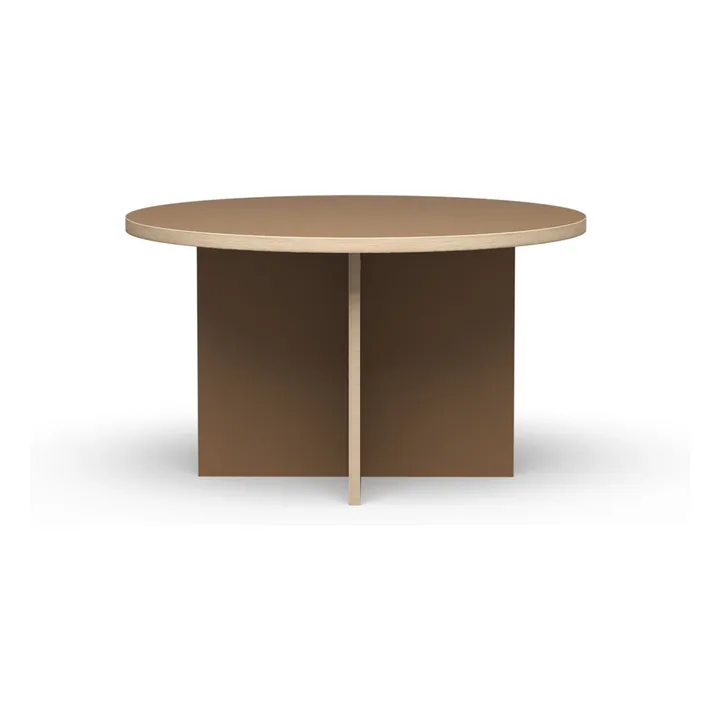 Mesa de comedor redonda | Marrón- Imagen del producto n°1