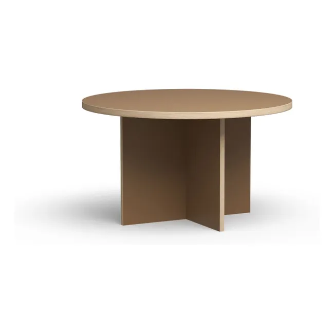 Tavolo da pranzo rotondo | Marrone