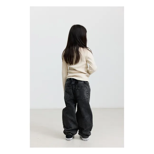 Jean Ballon Daon Coton Bio | Gris anthracite