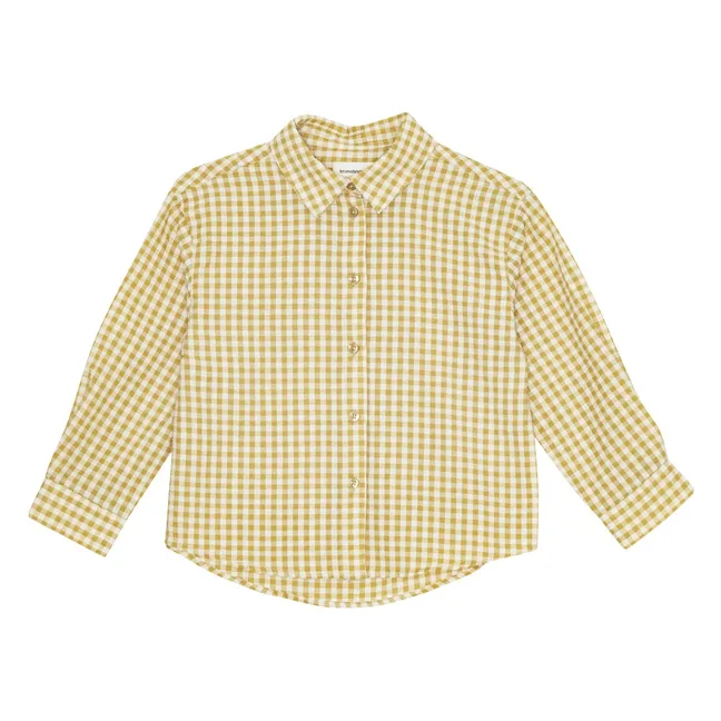 Chemise Nohrla Seersucker Fibres Recyclées | Jaune