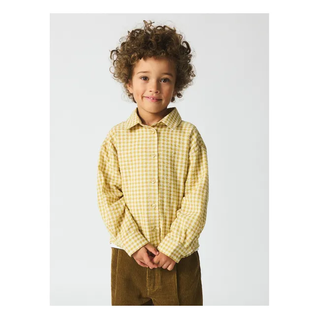 Chemise Nohrla Seersucker Fibres Recyclées | Jaune