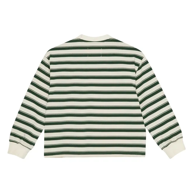 T-shirt Mira Rayé Coton Bio | Vert