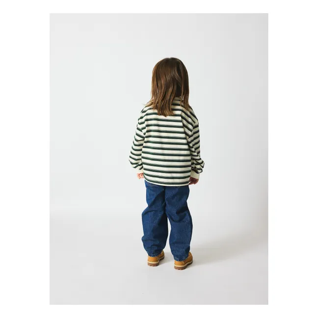 T-shirt Mira Rayé Coton Bio | Vert