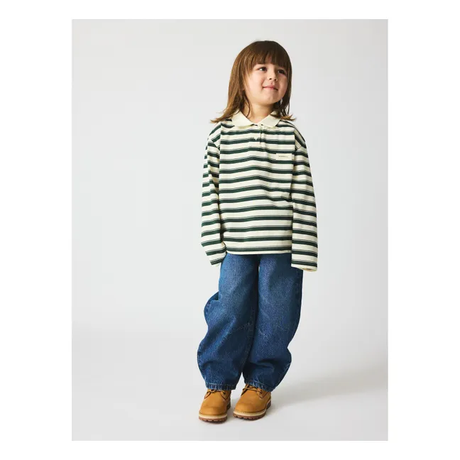 Jean Ballon Daon Coton Bio | Bleu