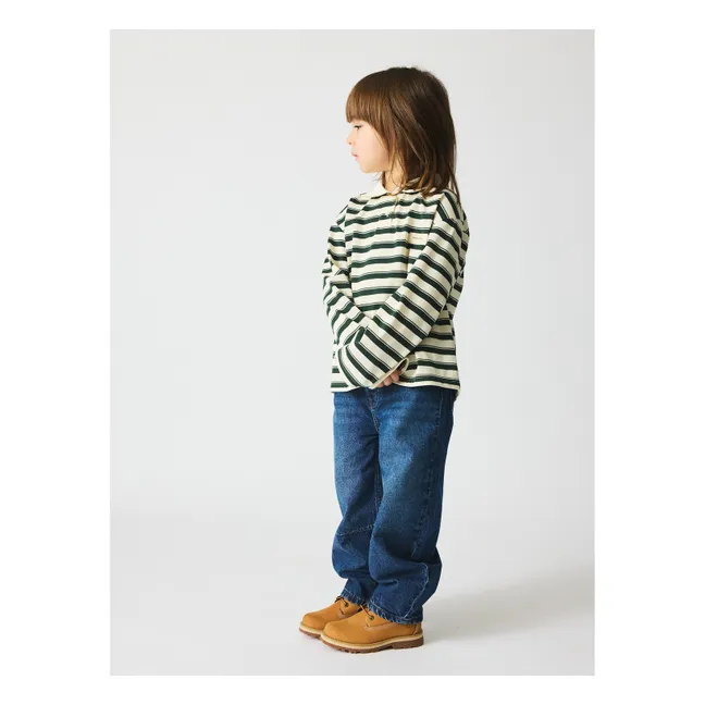 Jean Ballon Daon Coton Bio | Bleu